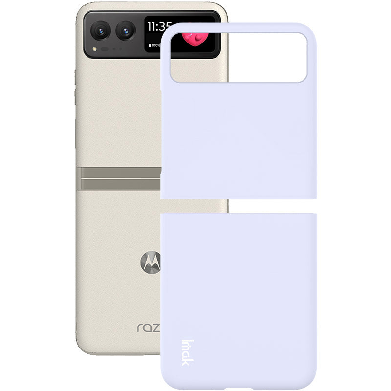 Uniqkart JS-2 Series For Motorola Razr 40 5G Protective Case Hard PC Anti-Drop Phone Cover - Purple