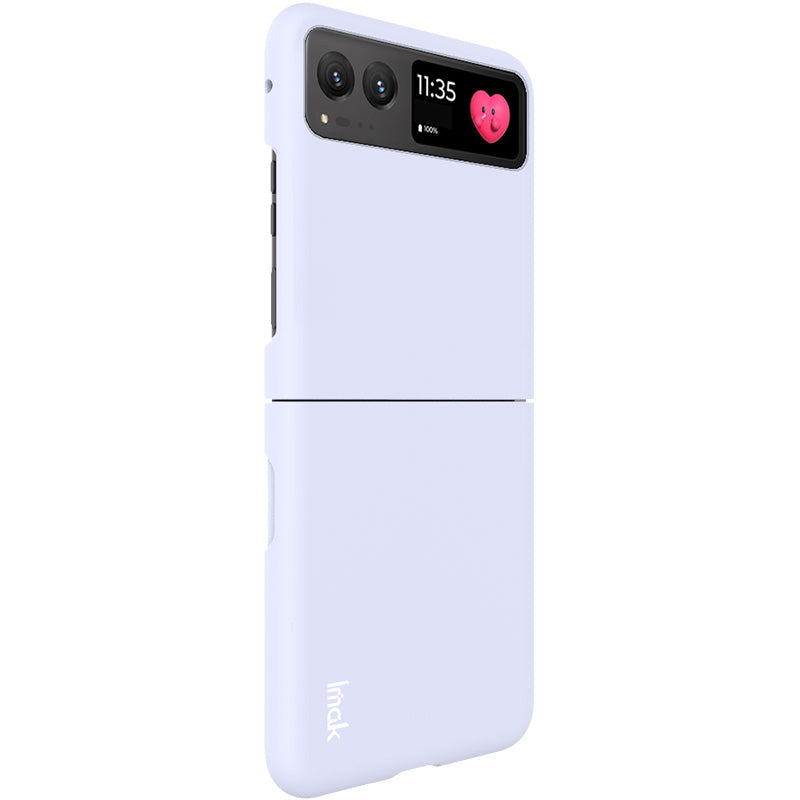 Uniqkart JS-2 Series For Motorola Razr 40 5G Protective Case Hard PC Anti-Drop Phone Cover - Purple