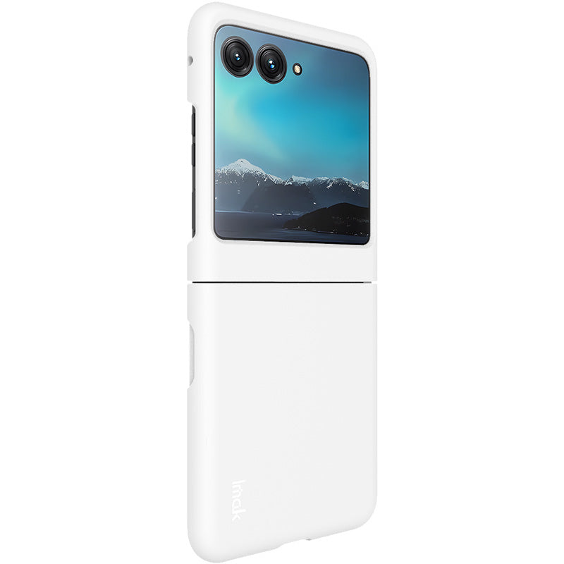 Uniqkart JS-2 Series Shockproof Case for Motorola Razr 40 Ultra 5G Anti-Drop Hard PC Phone Cover - White