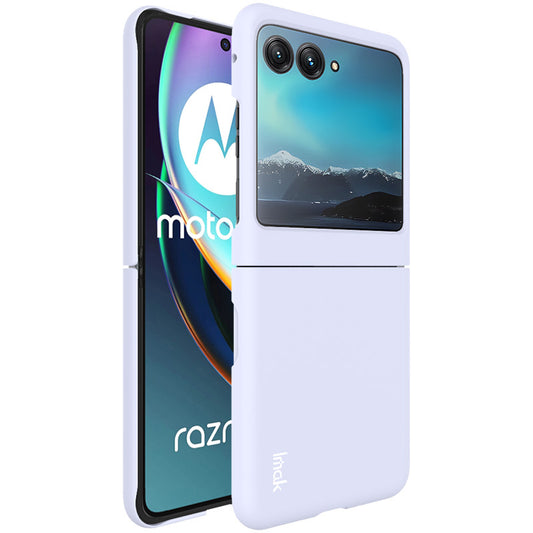 Uniqkart JS-2 Series Shockproof Case for Motorola Razr 40 Ultra 5G Anti-Drop Hard PC Phone Cover - Purple