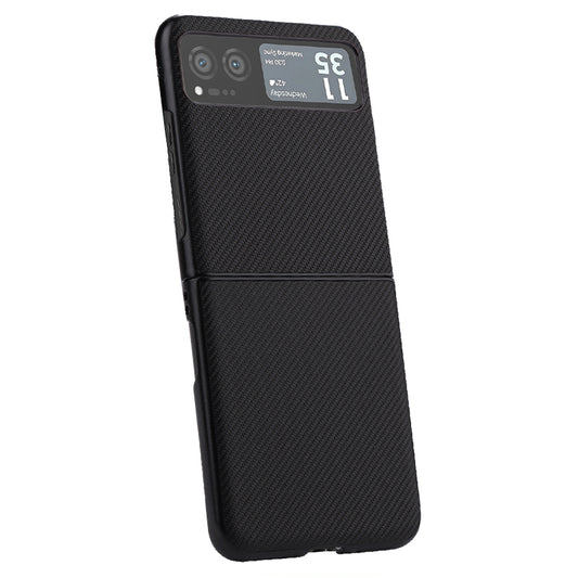 Vili TC Series for Motorola Razr 40 5G PU Leather Coated PC+TPU Hybrid Cover Folding Phone Case