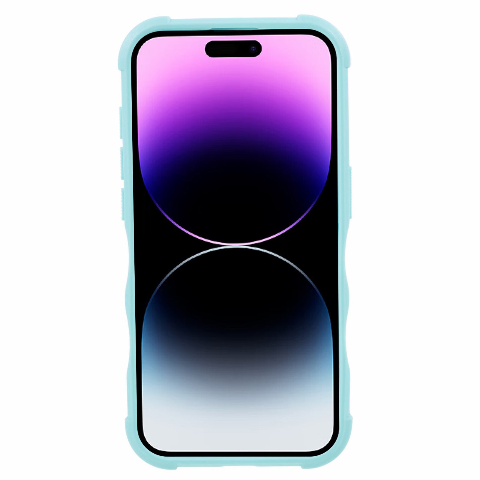 TPU + PC Phone Case for iPhone 15 Pro Max Anti-Drop Shockproof Slim Phone Cover - Mint Green