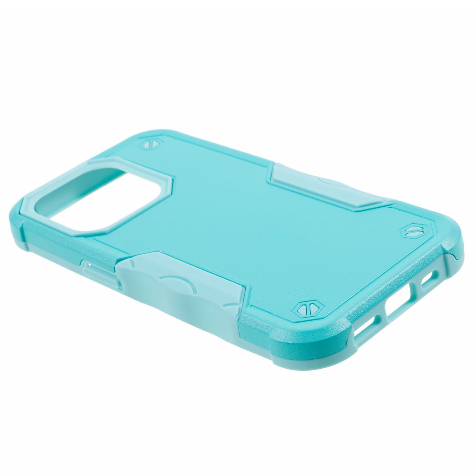 TPU + PC Phone Case for iPhone 15 Pro Max Anti-Drop Shockproof Slim Phone Cover - Mint Green