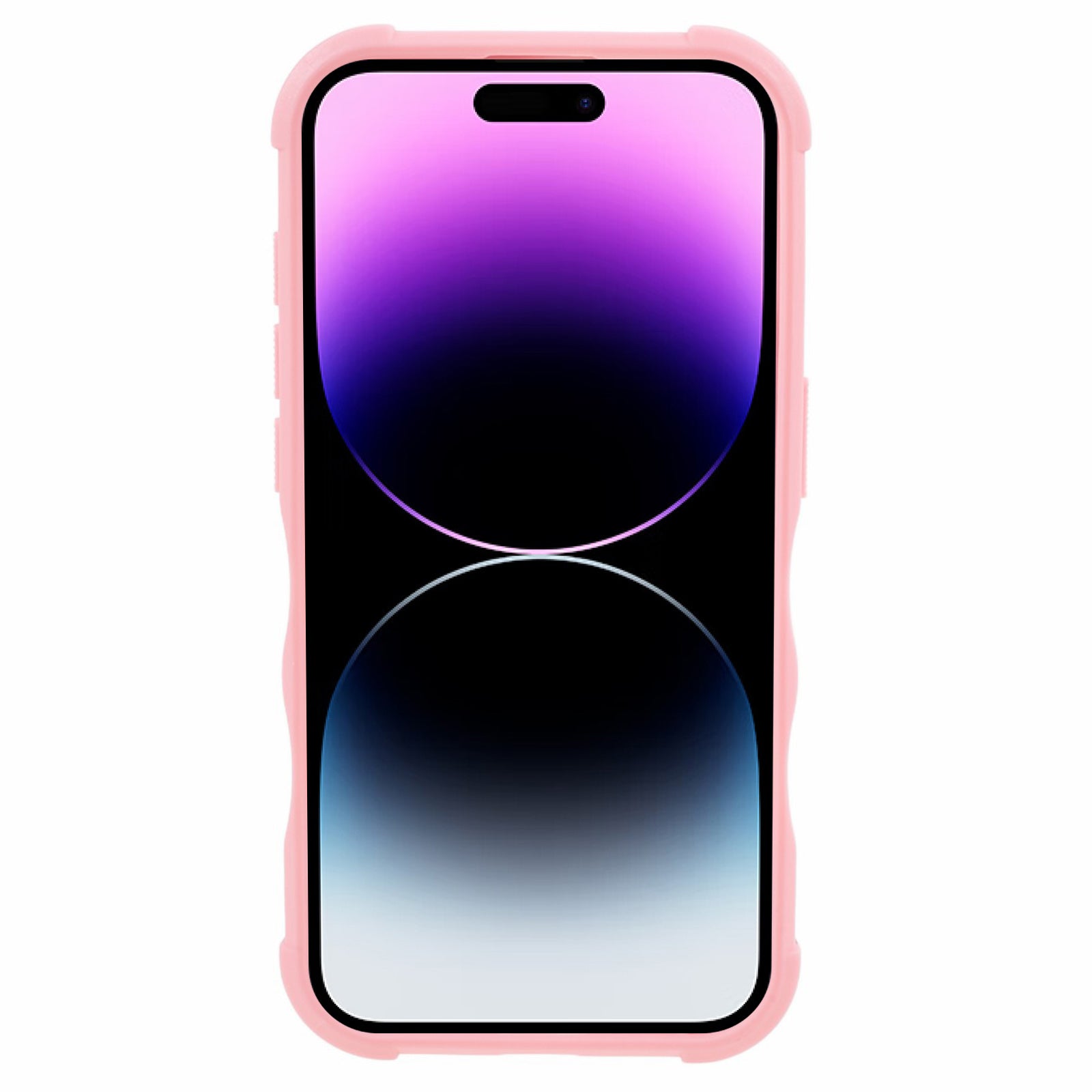 TPU + PC Phone Case for iPhone 15 Pro Max Anti-Drop Shockproof Slim Phone Cover - Pink