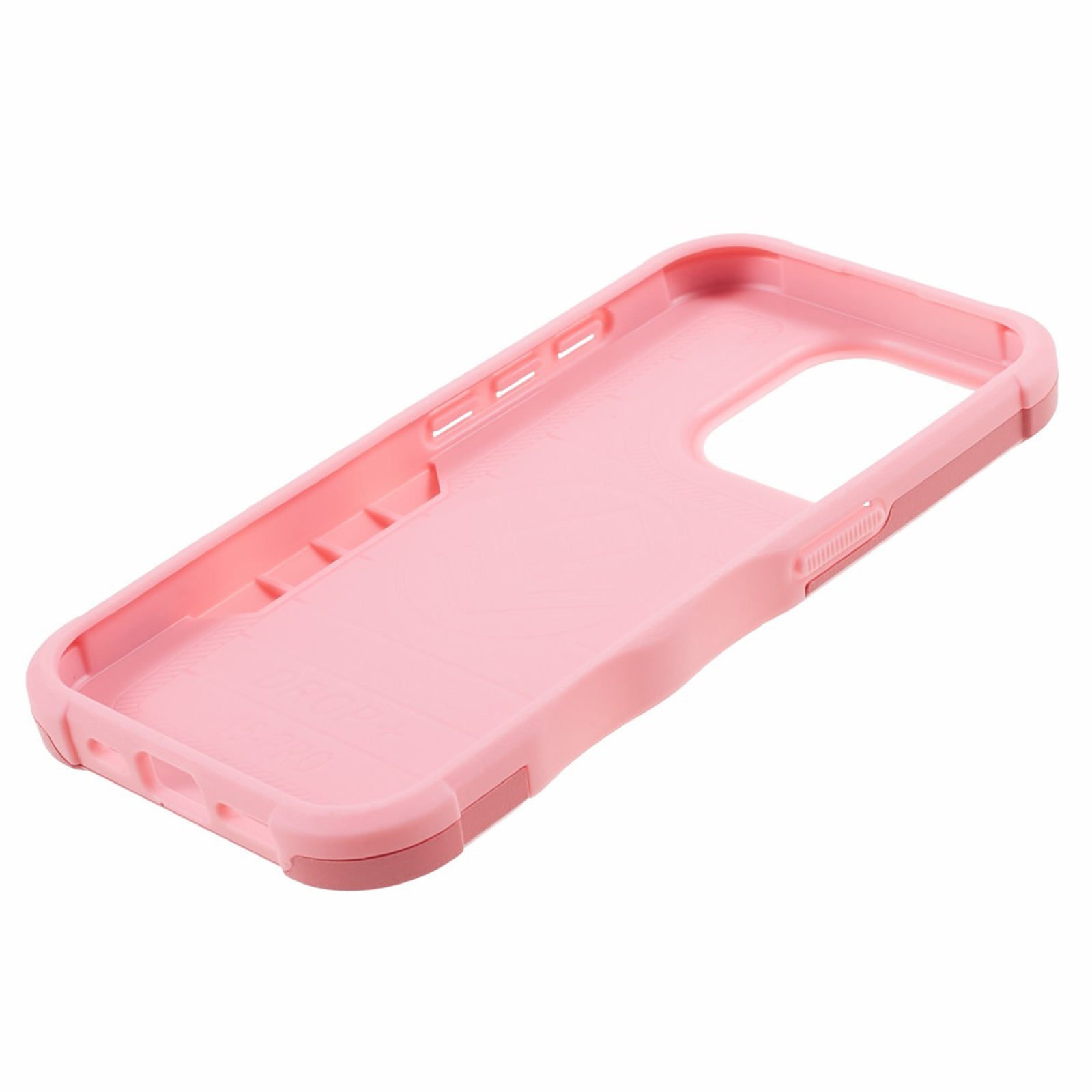 TPU + PC Phone Case for iPhone 15 Pro Max Anti-Drop Shockproof Slim Phone Cover - Pink