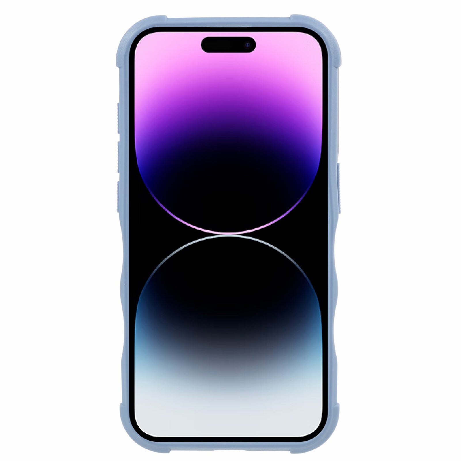 TPU + PC Phone Case for iPhone 15 Pro Max Anti-Drop Shockproof Slim Phone Cover - White