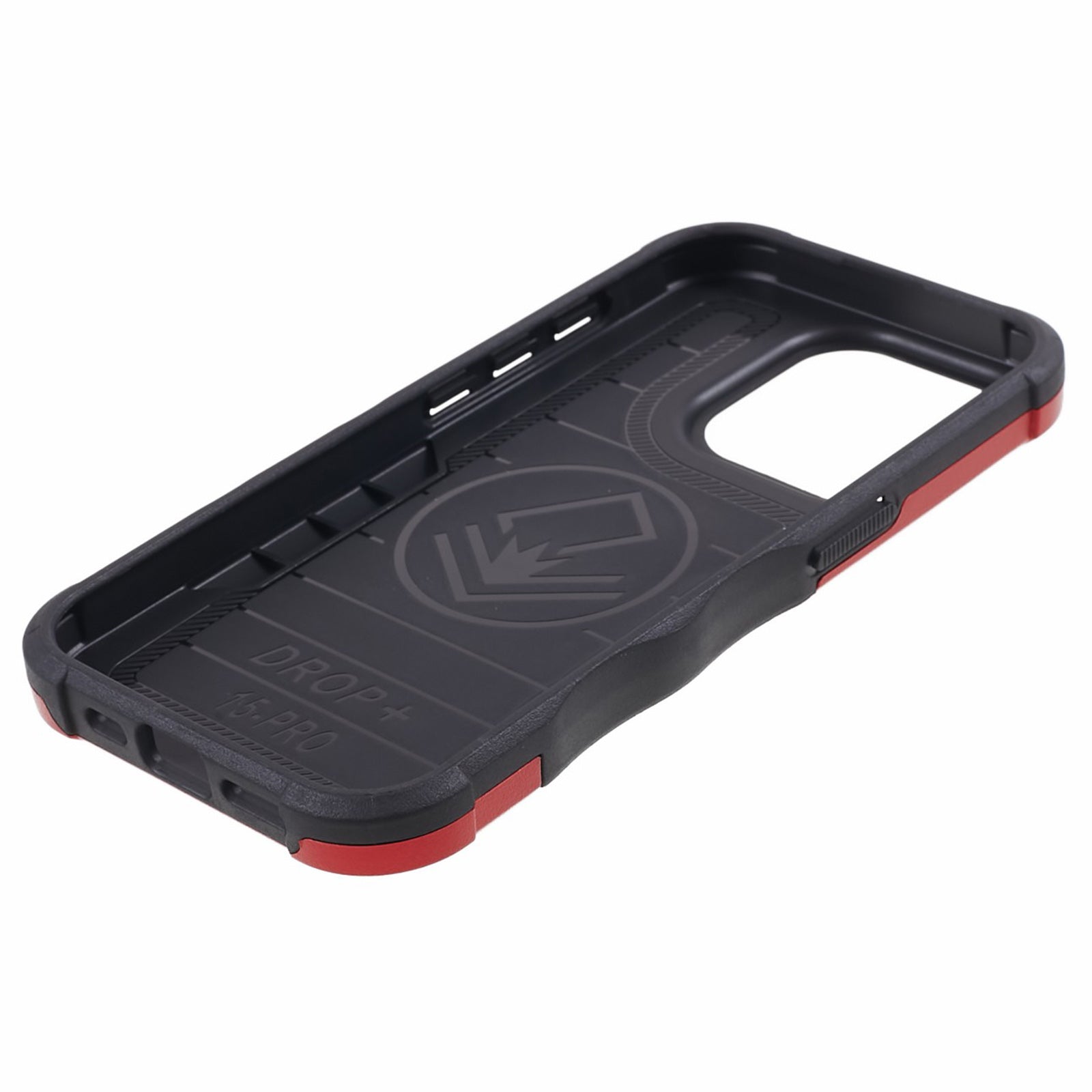 TPU + PC Phone Case for iPhone 15 Pro Max Anti-Drop Shockproof Slim Phone Cover - Red