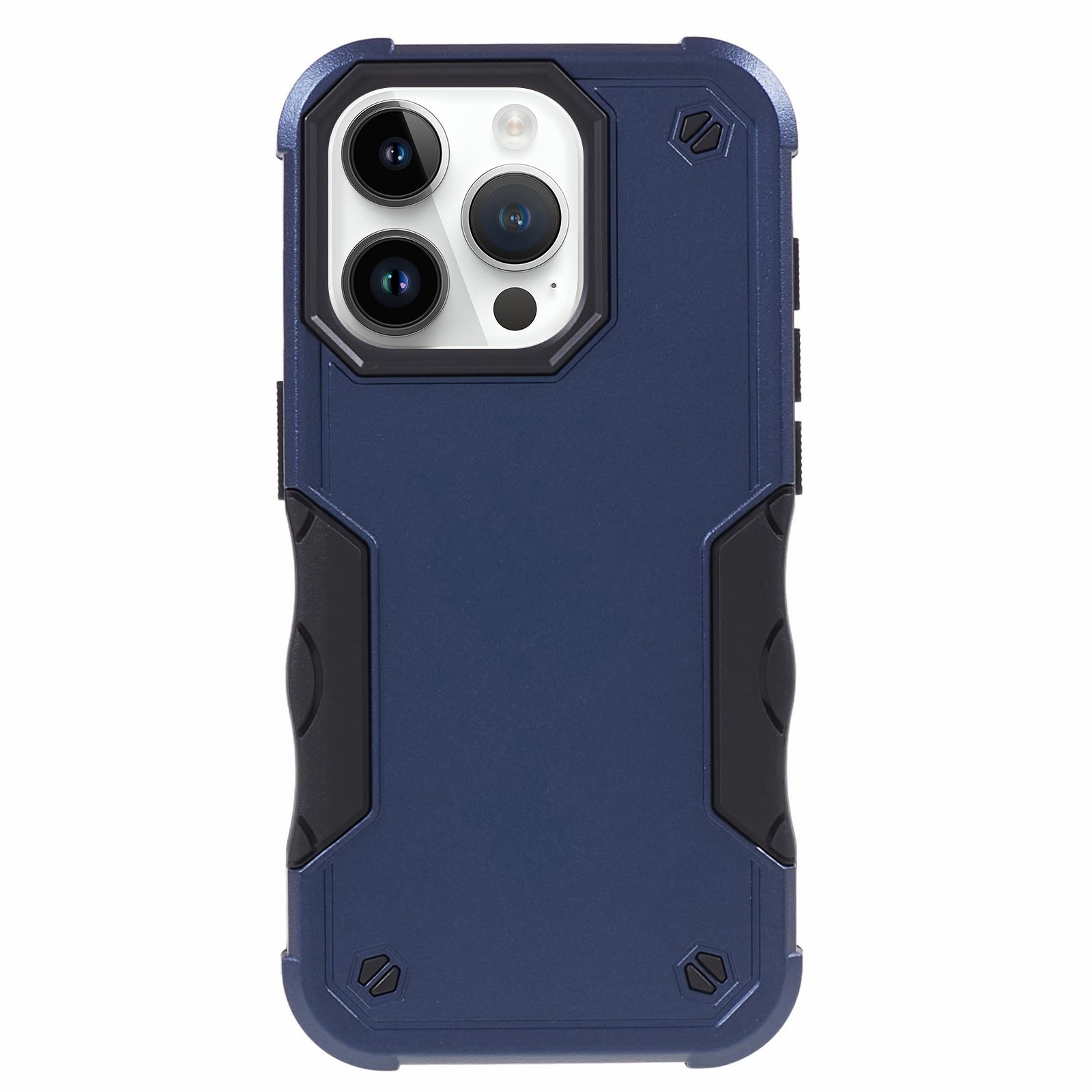 TPU + PC Phone Case for iPhone 15 Pro Max Anti-Drop Shockproof Slim Phone Cover - Blue