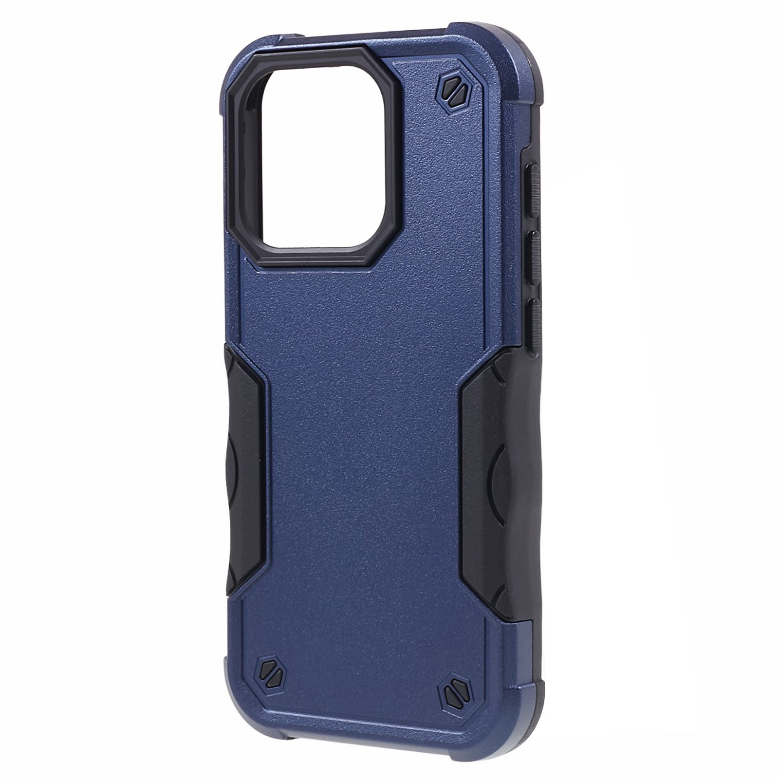 TPU + PC Phone Case for iPhone 15 Pro Max Anti-Drop Shockproof Slim Phone Cover - Blue