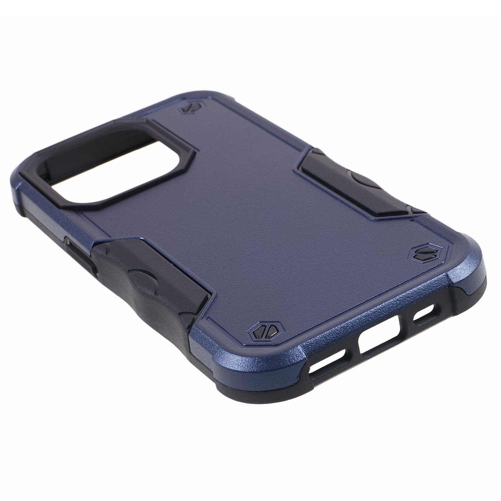 TPU + PC Phone Case for iPhone 15 Pro Max Anti-Drop Shockproof Slim Phone Cover - Blue