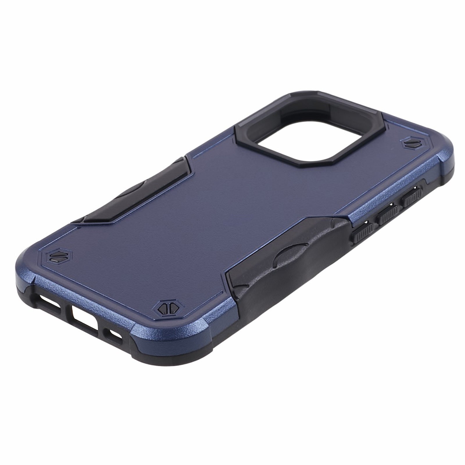 TPU + PC Phone Case for iPhone 15 Pro Max Anti-Drop Shockproof Slim Phone Cover - Blue