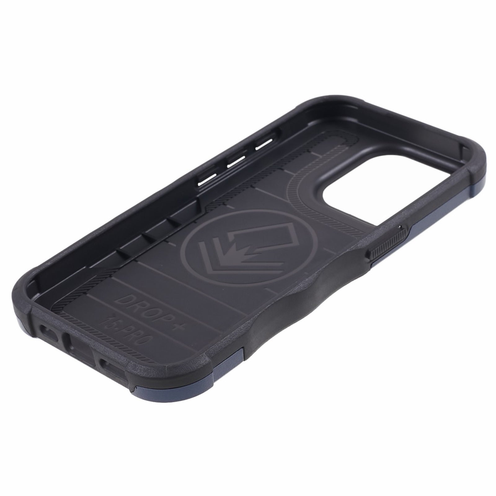 TPU + PC Phone Case for iPhone 15 Pro Max Anti-Drop Shockproof Slim Phone Cover - Blue