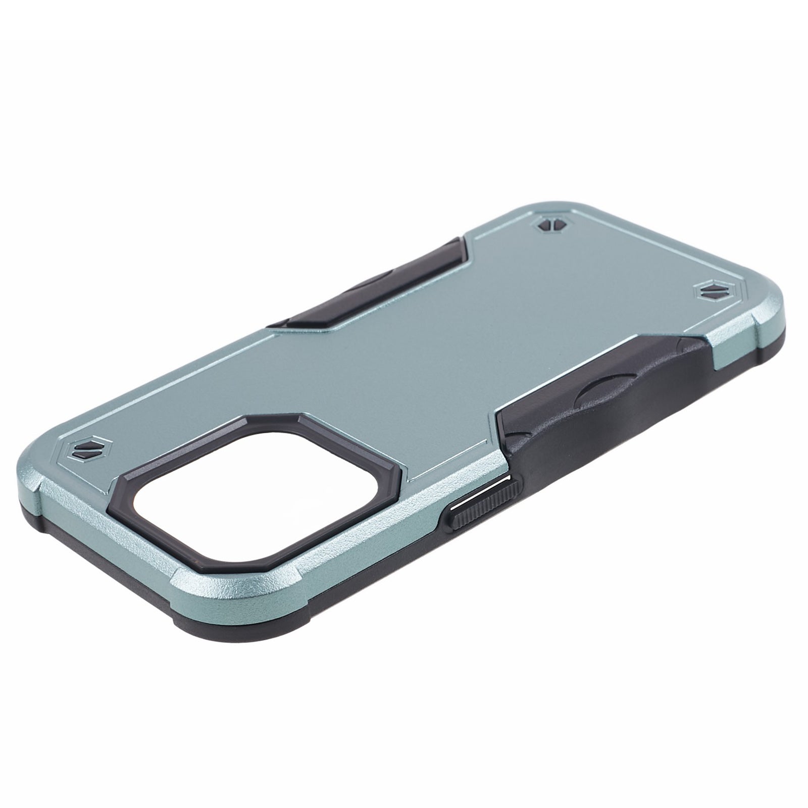 TPU + PC Phone Case for iPhone 15 Pro Max Anti-Drop Shockproof Slim Phone Cover - Green