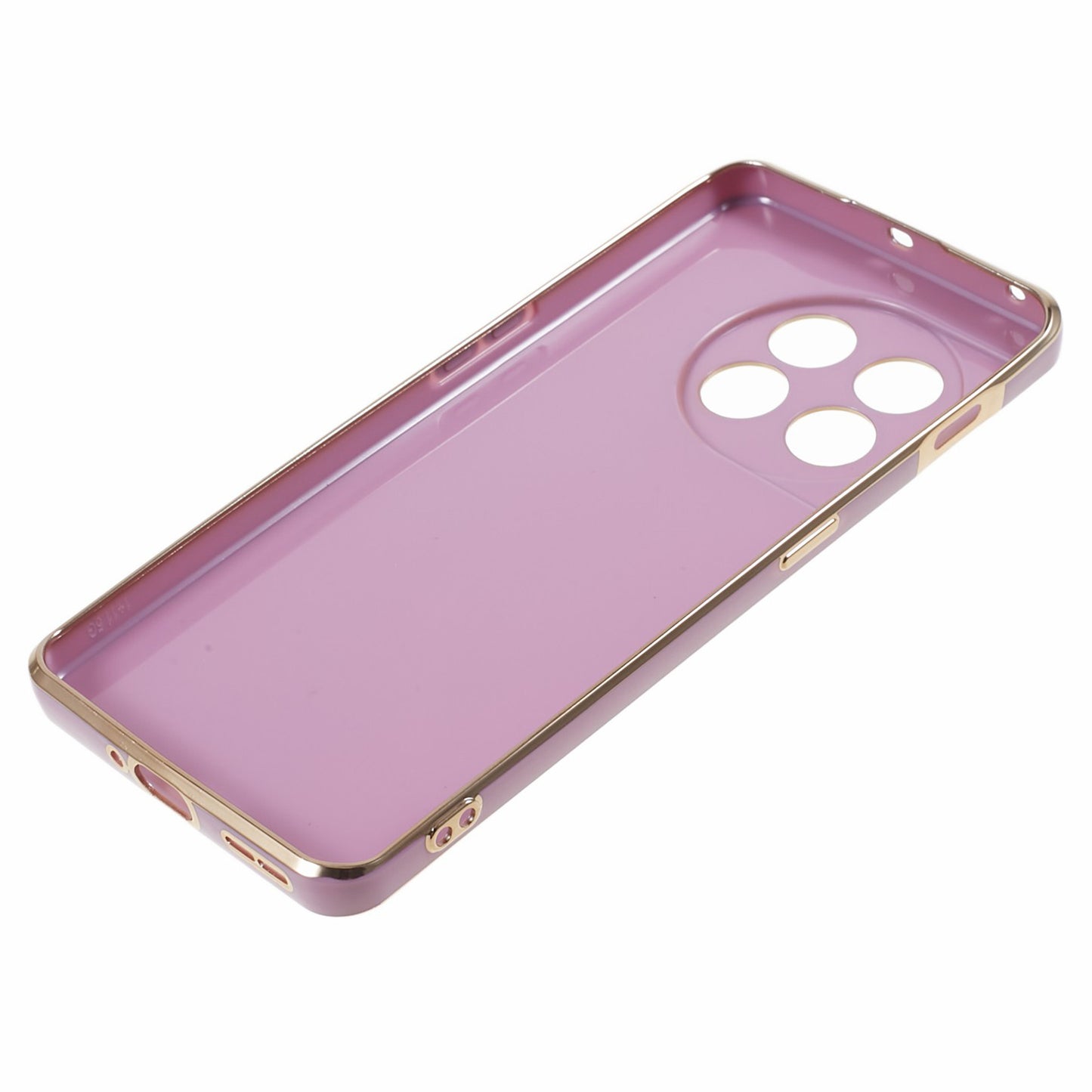 6D Glossy Anti-drop TPU Phone Case for OnePlus 11 5G Electroplating Smooth Phone Cover - Purple