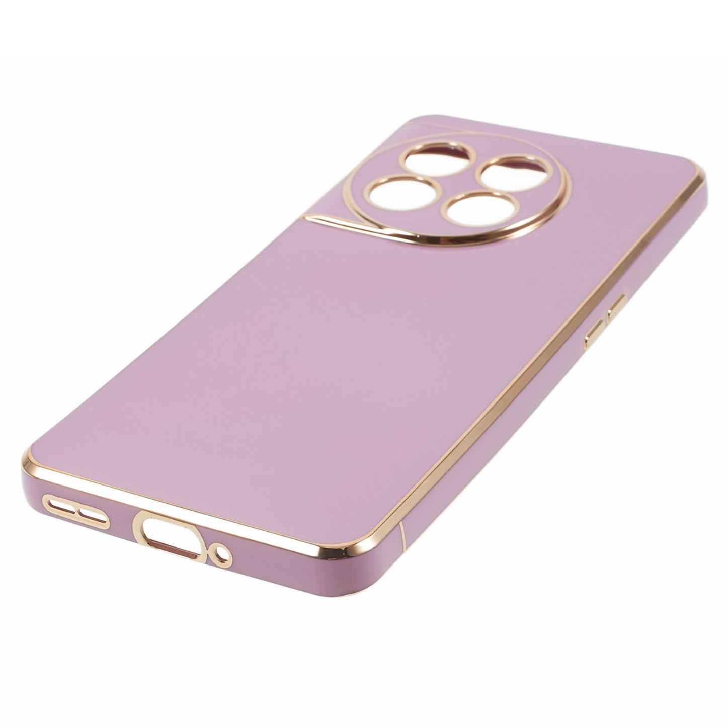 6D Glossy Anti-drop TPU Phone Case for OnePlus 11 5G Electroplating Smooth Phone Cover - Purple
