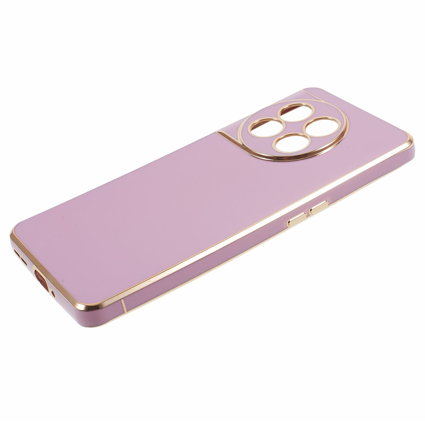 6D Glossy Anti-drop TPU Phone Case for OnePlus 11 5G Electroplating Smooth Phone Cover - Purple