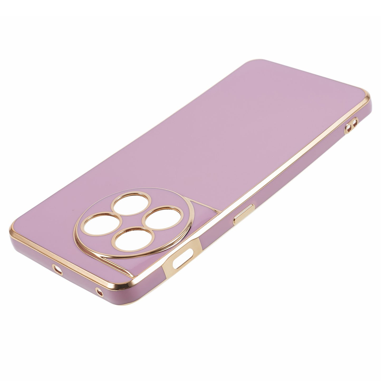 6D Glossy Anti-drop TPU Phone Case for OnePlus 11 5G Electroplating Smooth Phone Cover - Purple