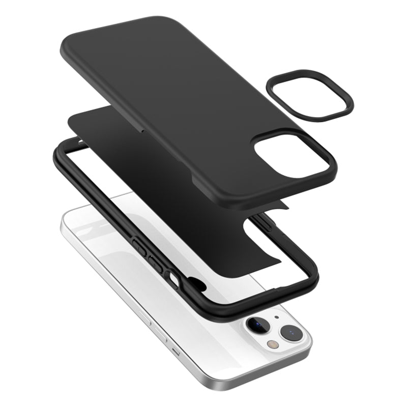 TPU+PC Shell For iPhone 15 Skin-touch Phone Case Thickened Drop Protection Phone Cover