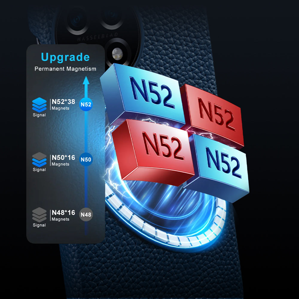 For OnePlus 11 5G Fall Proof Phone Cover Genuine Cow Leather Coated PC Case Compatible with MagSafe - Red