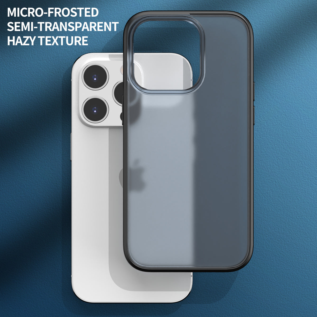 Translucent Matte Phone Case for iPhone 15 Pro TPU + PC Anti-scratch Phone Protective Cover - Green