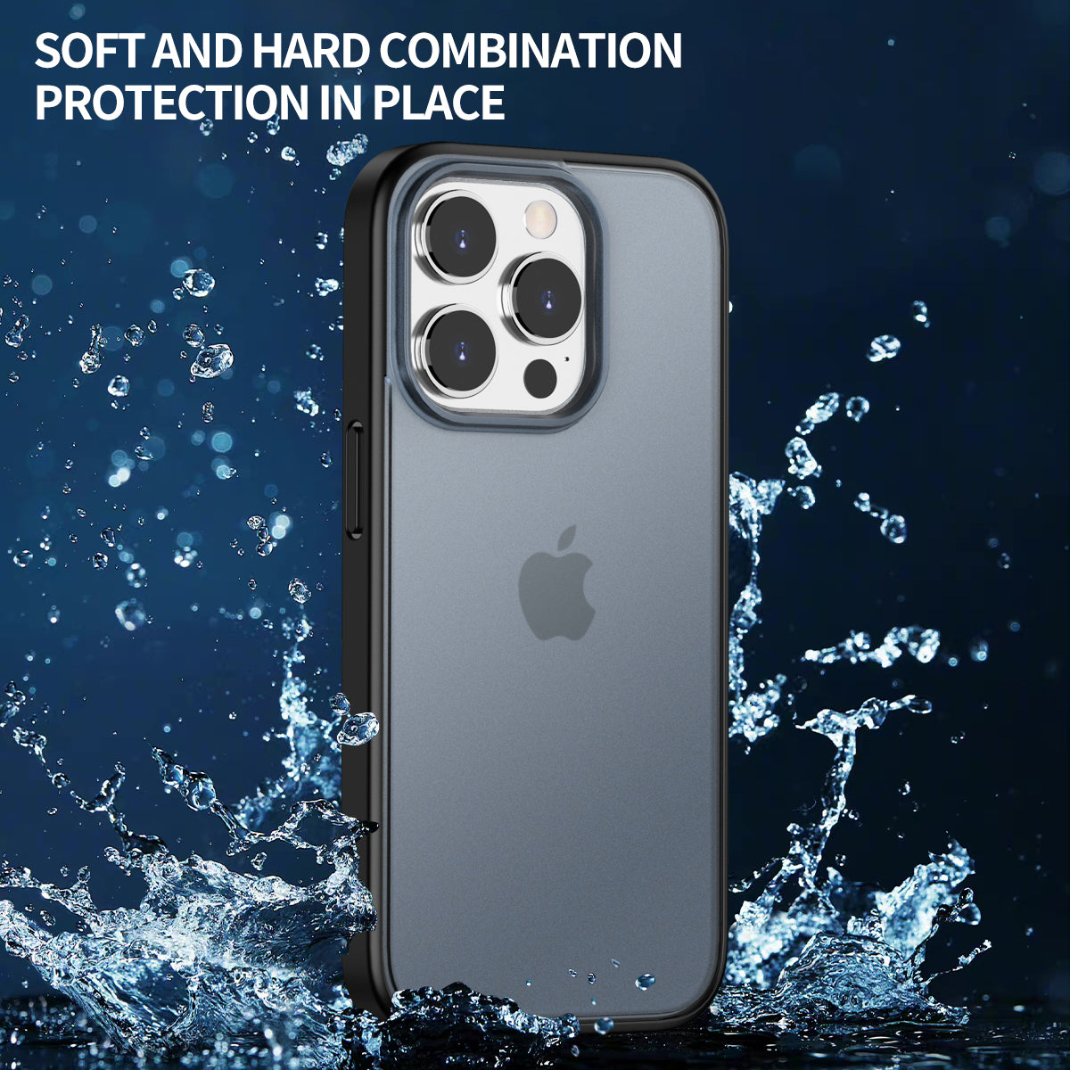 Translucent Matte Phone Case for iPhone 15 Pro TPU + PC Anti-scratch Phone Protective Cover - Green