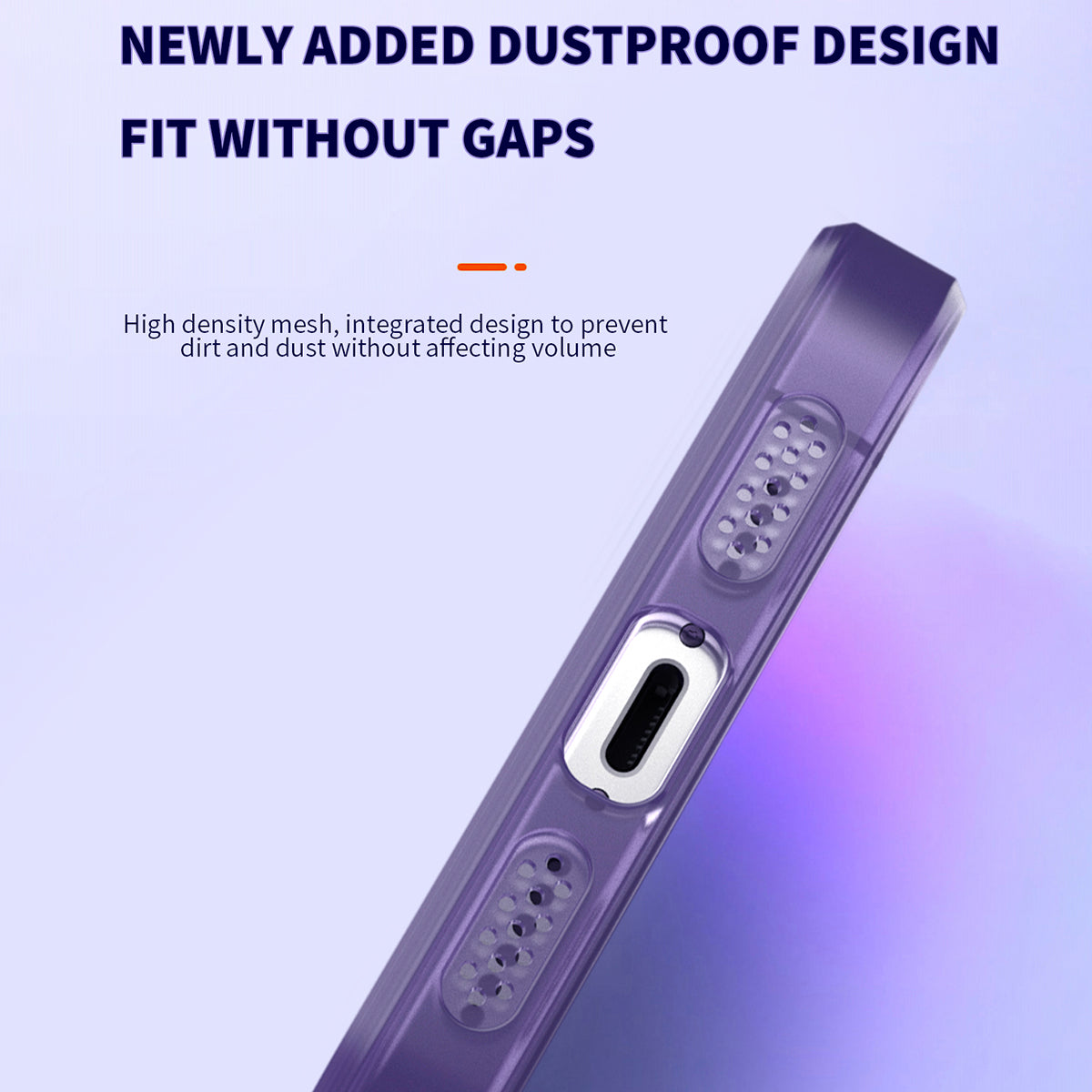 TPU+PC Hybrid Cases for iPhone 15 Pro Skin-touch Shockproof Translucent Frosted Phone Back Cover - Dark Purple