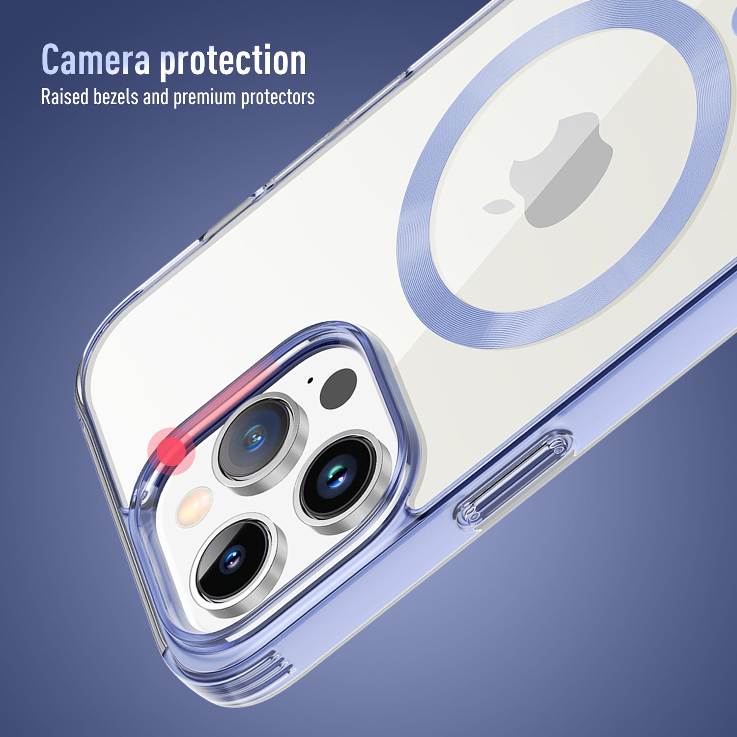 TPU+PC Phone Case for iPhone 15 Plus Anti-Drop Slim Phone Case Compatible with MagSafe - Transparent