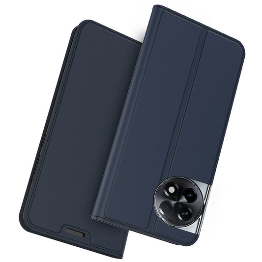 For OnePlus Ace 2 5G / 11R 5G Stand Phone Cover TPU+PU Leather Card Holder Phone Case - Blue