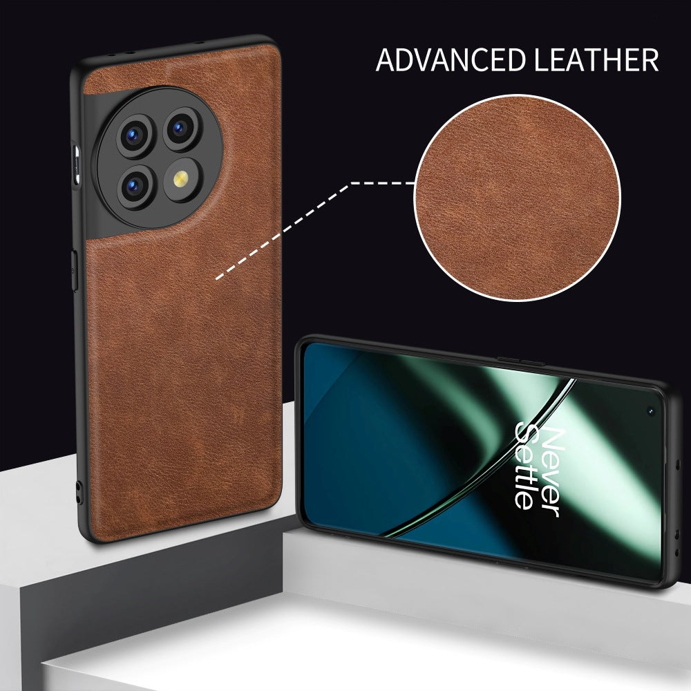 For OnePlus 11 5G PU Leather+TPU+PC Phone Cover Retro Anti-scratch Cell Phone Case - Green