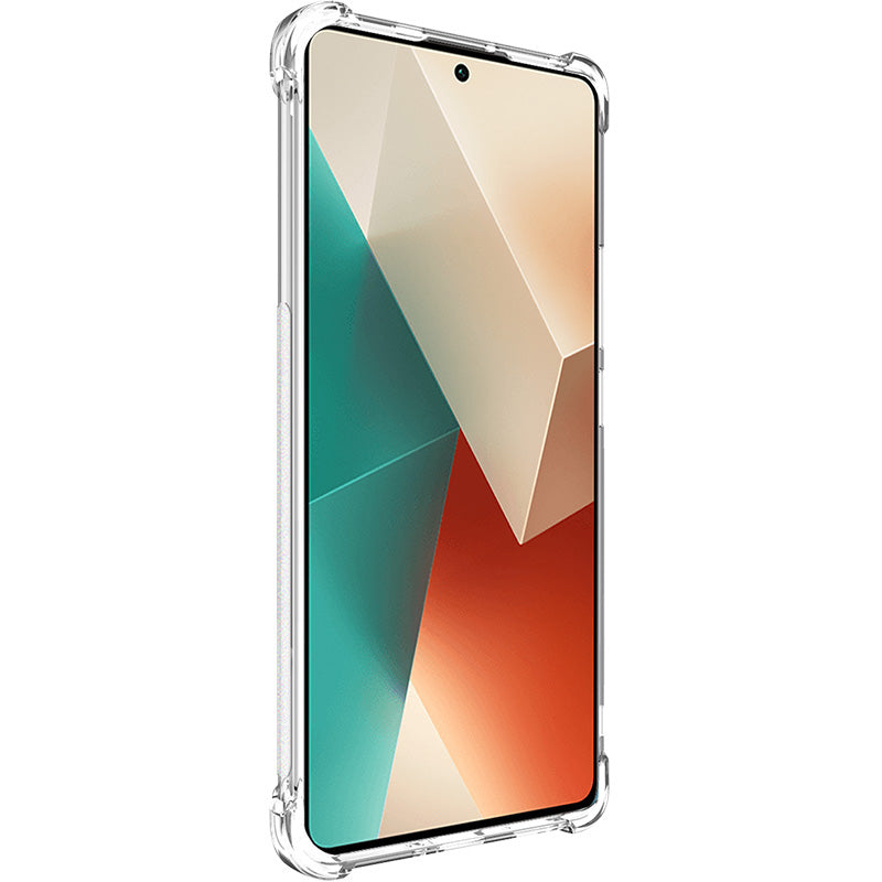 IMAK For Xiaomi Redmi Note 13 Pro+ 5G Airbag Corner Shock-absorbing Phone Case Clear TPU Cover - Transparent