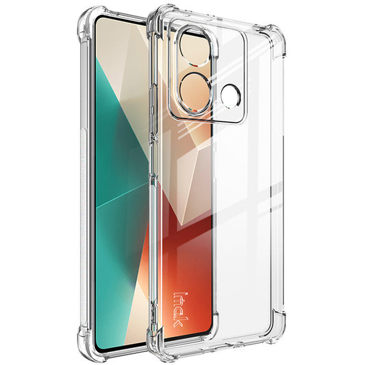 IMAK Phone Cover For Xiaomi Redmi Note 13 5G Case Clear Anti-drop Phone Shell - Transparent
