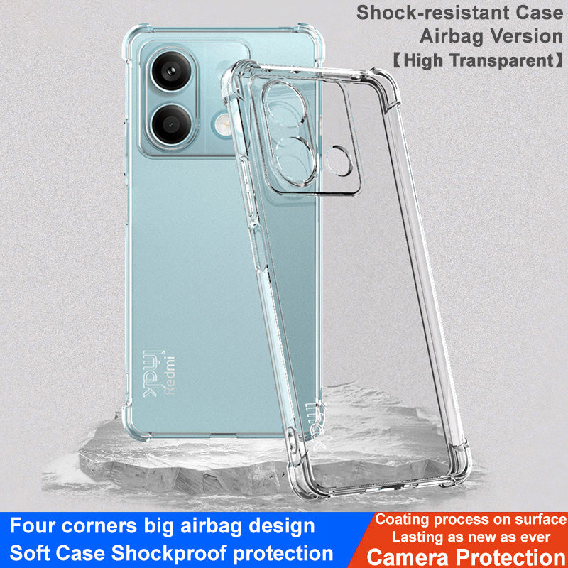 IMAK Phone Cover For Xiaomi Redmi Note 13 5G Case Clear Anti-drop Phone Shell - Transparent