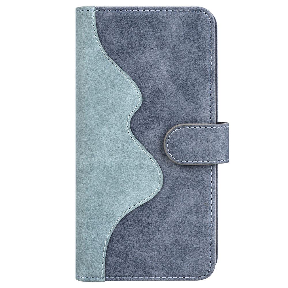 For Xiaomi Redmi Note 13 5G (China) Phone Case PU Leather+TPU Wallet Stand Shock-absorbing Cover - Blue