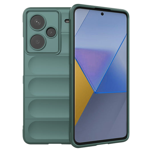 For Xiaomi Redmi Note 13 Pro+ 5G Case Anti-scratch TPU Rugged Phone Cover - Green