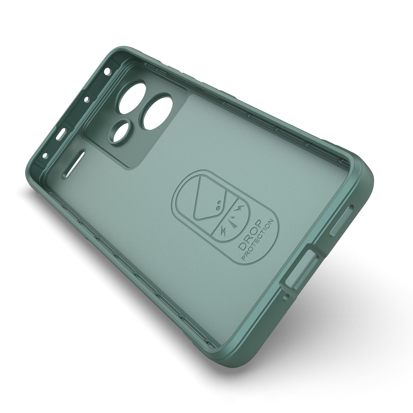 For Xiaomi Redmi Note 13 Pro+ 5G Case Anti-scratch TPU Rugged Phone Cover - Green