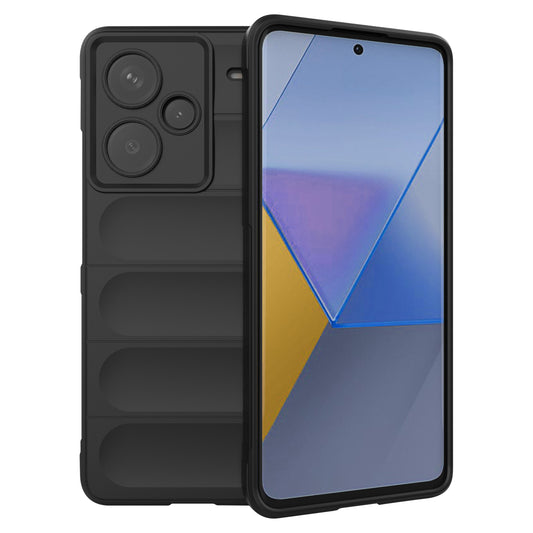 For Xiaomi Redmi Note 13 Pro+ 5G Case Anti-scratch TPU Rugged Phone Cover - Black