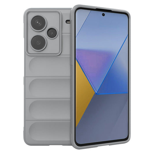 For Xiaomi Redmi Note 13 Pro+ 5G Case Anti-scratch TPU Rugged Phone Cover - Light Grey