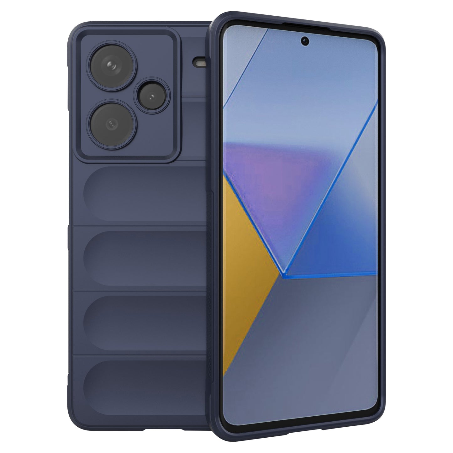 For Xiaomi Redmi Note 13 Pro+ 5G Case Anti-scratch TPU Rugged Phone Cover - Dark Blue