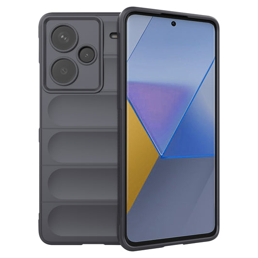 For Xiaomi Redmi Note 13 Pro+ 5G Case Anti-scratch TPU Rugged Phone Cover - Dark Grey
