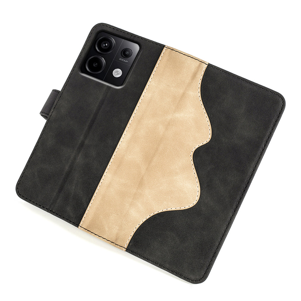 For Xiaomi Redmi Note 13 Pro 5G / Poco X6 5G Case Fully Wrapped PU Leather Wallet Phone Cover - Black