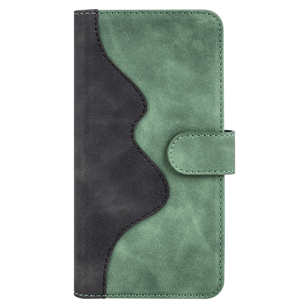For Xiaomi Redmi Note 13 Pro 5G / Poco X6 5G Case Fully Wrapped PU Leather Wallet Phone Cover - Green