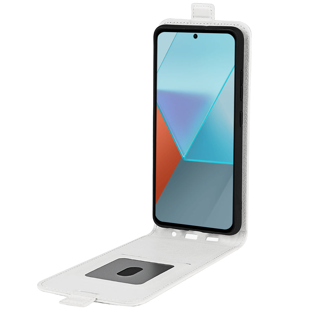 For Xiaomi Redmi Note 13 Pro 5G / Poco X6 5G Case Crazy Horse Texture Mobile Phone Leather Cover - White