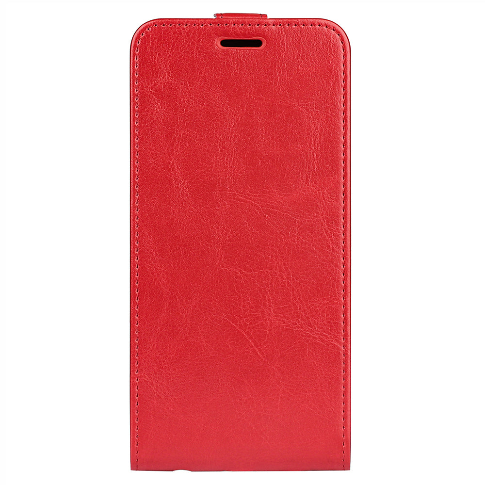 For Xiaomi Redmi Note 13 Pro 5G / Poco X6 5G Case Crazy Horse Texture Mobile Phone Leather Cover - Red
