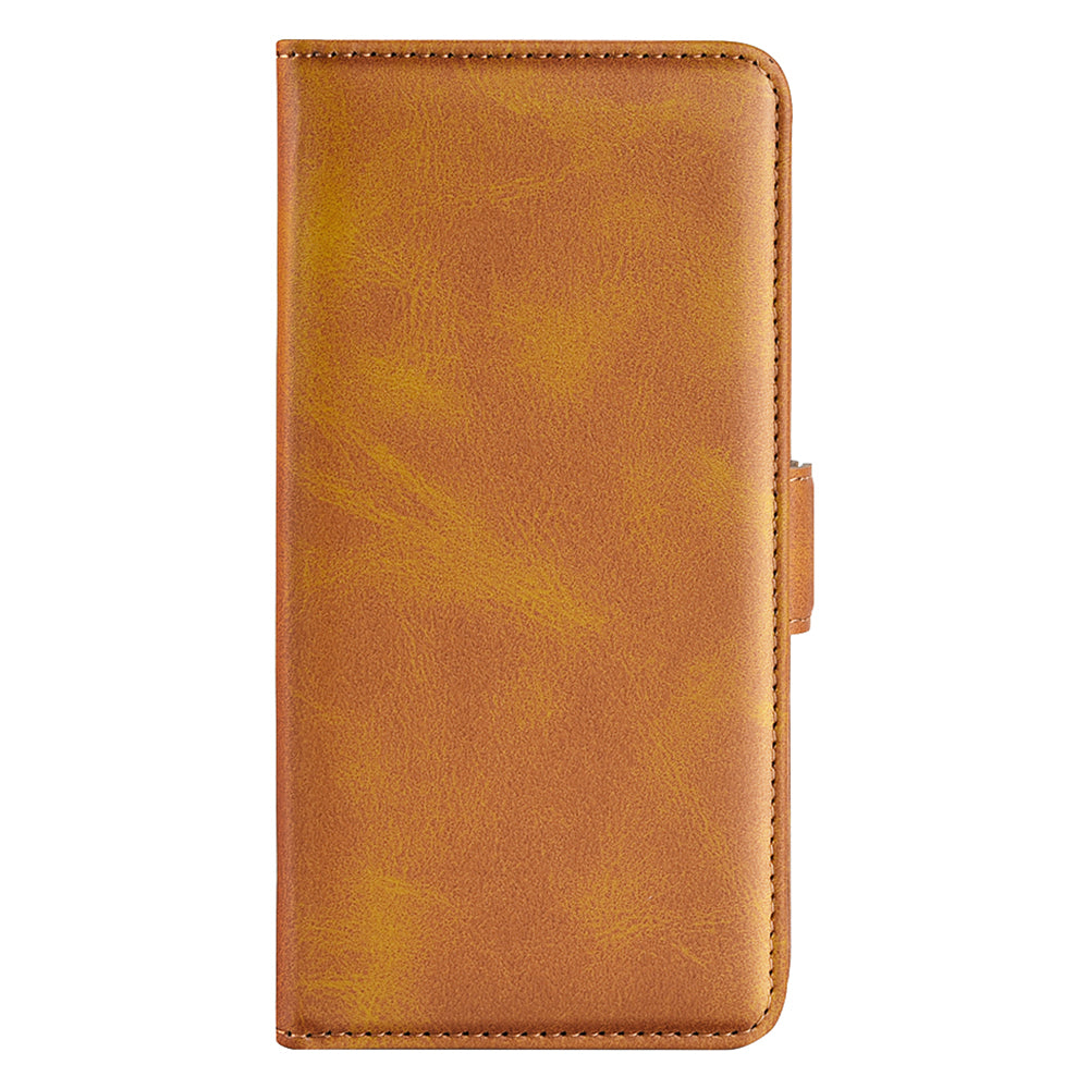 For Xiaomi Redmi Note 13 Pro 5G / Poco X6 5G Case Fall Proof Leather Wallet Stand Cellphone Cover - Yellow