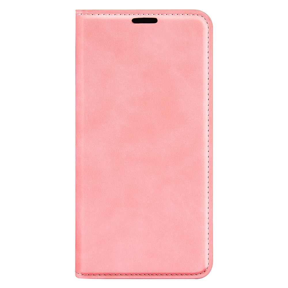 For Xiaomi Redmi Note 13 Pro 5G / Poco X6 5G Case Flip Shell PU Leather Skin-touch Phone Cover - Pink