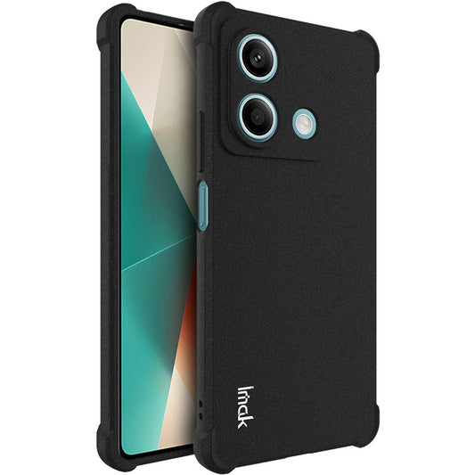 IMAK For Xiaomi Redmi Note 13 5G Case Drop-proof Matte Phone TPU Cover - Black