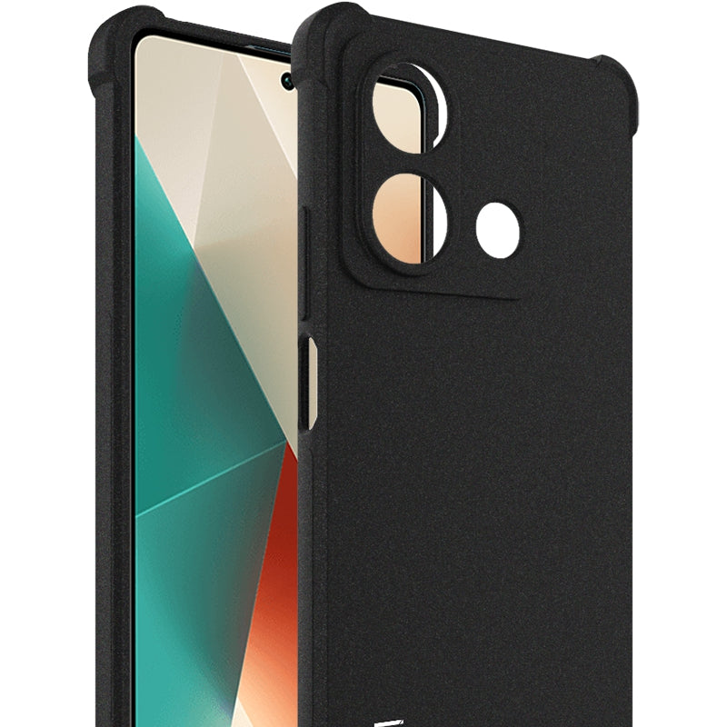 IMAK For Xiaomi Redmi Note 13 5G Case Drop-proof Matte Phone TPU Cover - Black