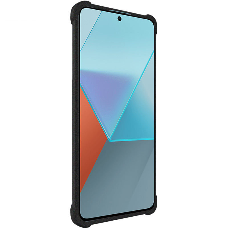 IMAK For Xiaomi Redmi Note 13 Pro+ TPU Case Anti-drop Matte Phone Back Cover - Black