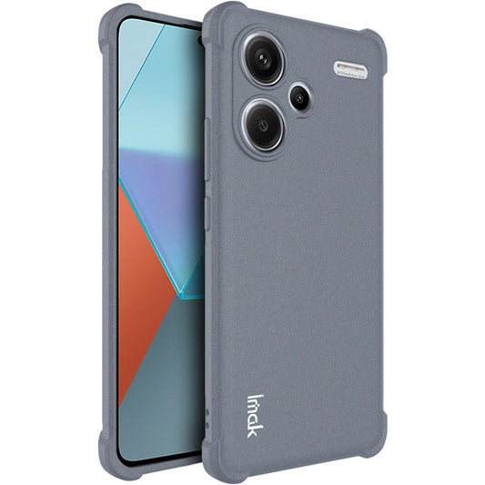 IMAK For Xiaomi Redmi Note 13 Pro+ TPU Case Anti-drop Matte Phone Back Cover - Grey