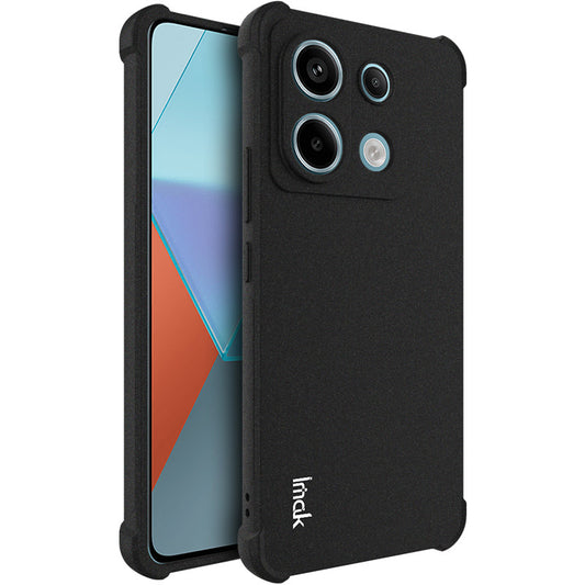 IMAK For Xiaomi Redmi Note 13 Pro 5G / Poco X6 5G Case Reinforced Corners Matte Phone Cover - Black